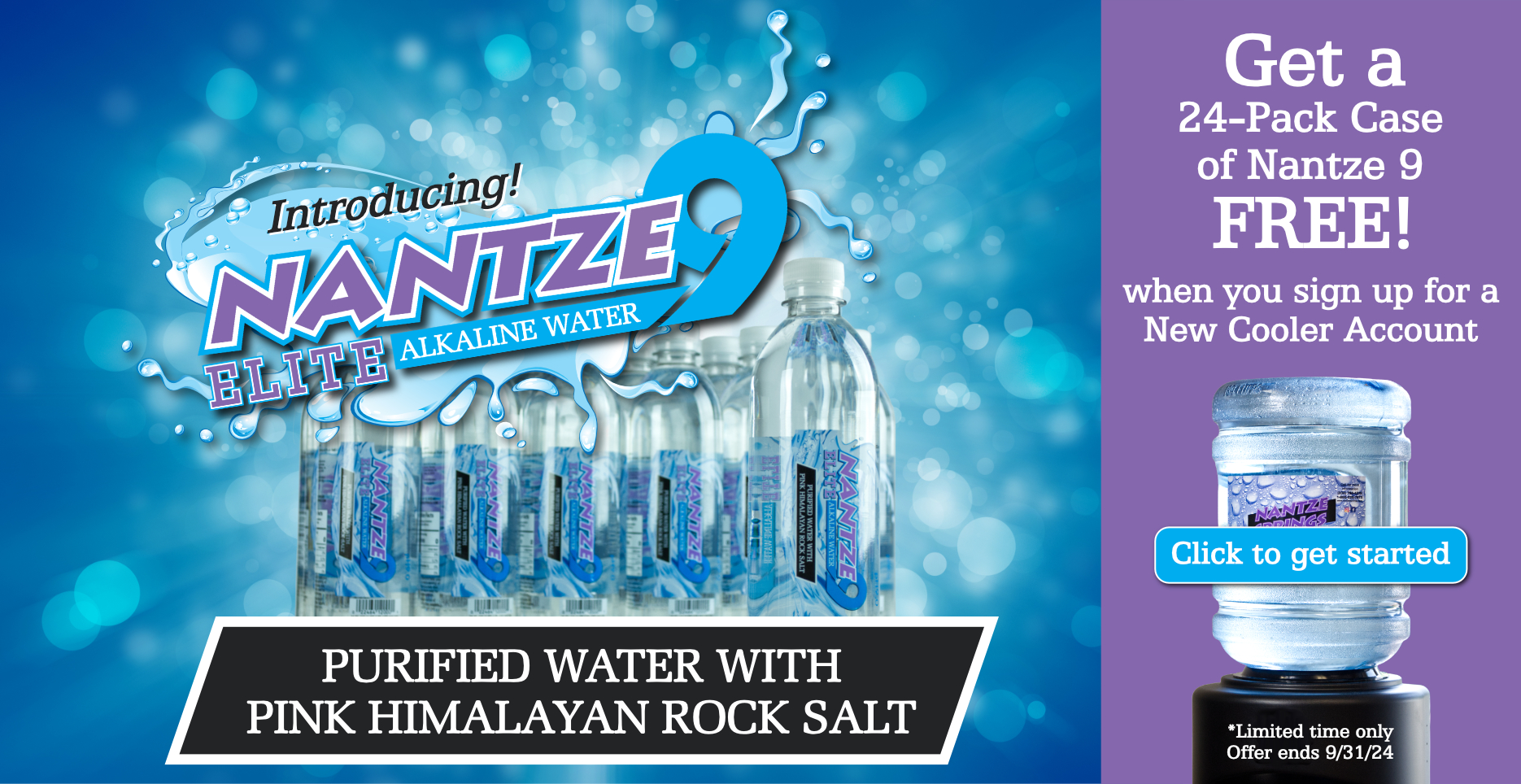 New Customer Special - Get a 24-pack Case of new Nantze 9 Elite with purchase of a new cooler account!